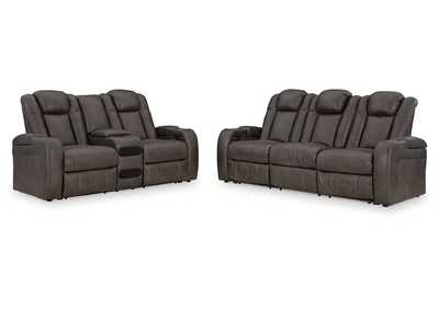 Fyne-Dyme Power Reclining Sofa and Loveseat