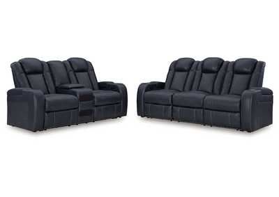 Fyne-Dyme Power Reclining Sofa and Loveseat