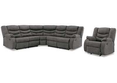 Partymate 2-Piece Sectional with Recliner