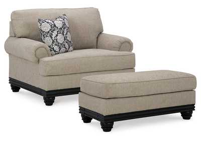 Elbiani Oversized Chair and Ottoman