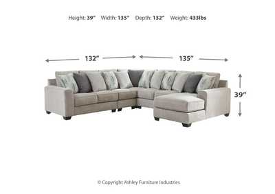 Ardsley 5-Piece Sectional with Chaise,Benchcraft