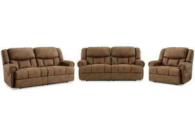 Boothbay Reclining Sofa, Loveseat and Recliner