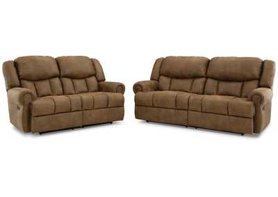 Boothbay Manual Reclining Sofa and Loveseat