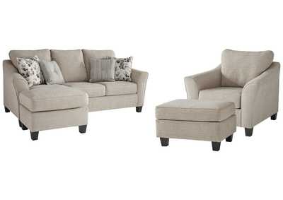 Abney Sofa Chaise, Chair, and Ottoman,Benchcraft