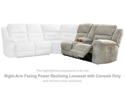 Image for Family Den Right-Arm Facing Power Reclining Loveseat with Console