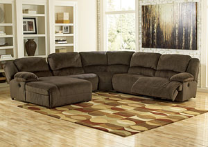Image for Toletta Chocolate Left Facing Chaise End Reclining Sectional