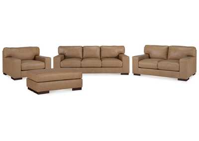 Lombardia Sofa, Loveseat, Oversized Chair and Ottoman