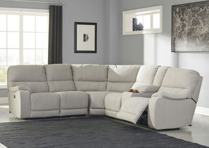 Image for Bohannon Putty Left Facing Sectional w/ Right Facing Power Reclining Loveseat