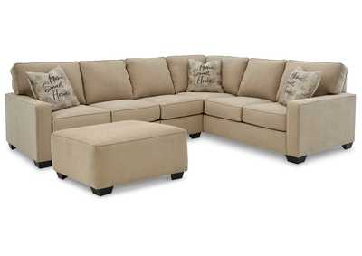 Lucina 3-Piece Sectional with Ottoman