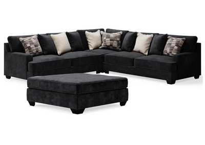 Image for Lavernett 3-Piece Sectional and Oversized Ottoman