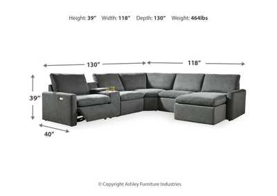 Hartsdale 6-Piece Right Arm Facing Reclining Sectional with Console and Chaise,Signature Design By Ashley