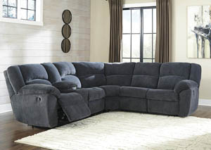 Image for Timpson Indigo Left Facing Double Reclining Loveseat Sectional