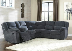 Image for Timpson Indigo Right Facing Double Reclining Loveseat Sectional