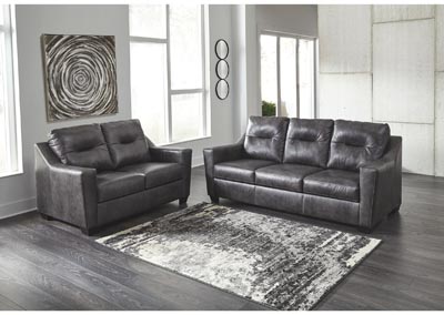 Image for Kensbridge Charcoal Sofa and Loveseat