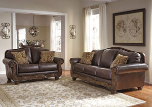 Image for Mellwood Walnut Sofa and Loveseat