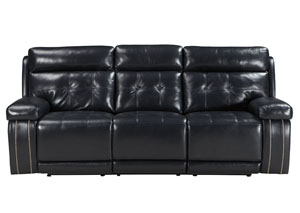 Image for Graford Navy Power Reclining Sofa w/Adjustable Headrest