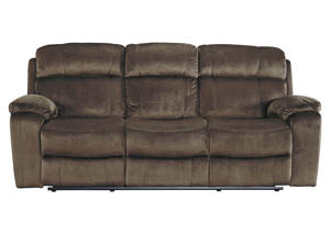 Image for Uhland Chocolate Power Reclining Sofa w/Adjustable Headrest