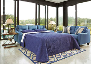 Image for Forsan Nuvella Blue Queen Sofa Sleeper