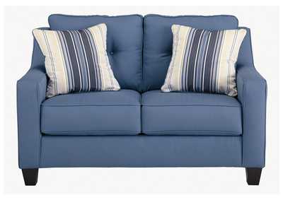 Image for Aldie Nuvella Blue Loveseat