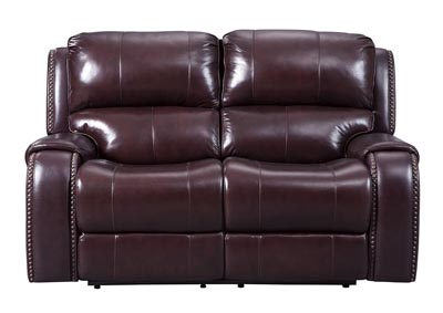 Image for Gilmanton Burgundy Power Reclining Loveseat w/Adjustable Headrest