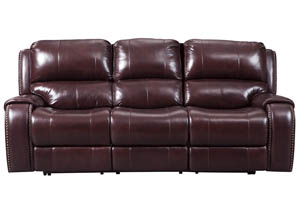 Image for Gilmanton Burgundy Power Reclining Sofa w/Adjustable Headrest