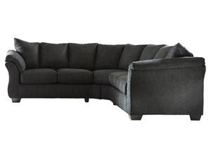 Image for Darcy Black Loveseat Sectional