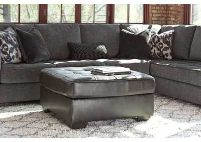 Image for Owensbe Accent Charcoal Oversized Accent Ottoman