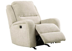 Image for Krismen Sand Power Reclining Rocker w/Adjustable Headrest