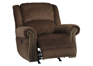 Image for Goodlow Chocolate Power Reclining Rocker w/Adjustable Headrest