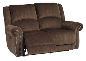 Image for Goodlow Chocolate Power Reclining Loveseat w/Adjustable Headrest