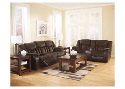 Image for Tafton Java Reclining Sofa & Loveseat