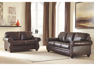 Image for Bristan Walnut Sofa and Loveseat