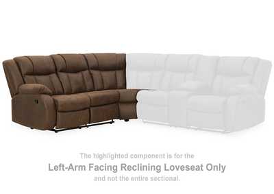 Trail Boys Left-Arm Facing Reclining Loveseat