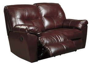 Image for Kilzer DuraBlend Mahogany Reclining Loveseat