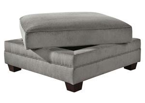 Image for Bicknell Charcoal Ottoman w/Storage