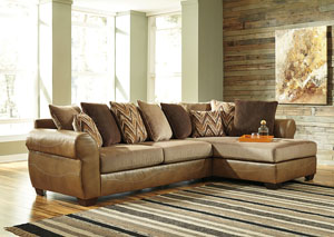 Image for Declain Sand Sectional w/ Right Facing Corner Chaise