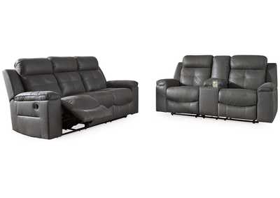 Jesolo Manual Reclining Sofa and Loveseat Set,Signature Design By Ashley