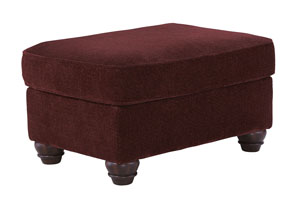 Image for Chesterbrook Burgundy Ottoman