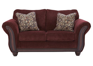 Image for Chesterbrook Burgundy Loveseat