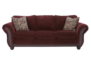 Image for Chesterbrook Burgundy Sofa