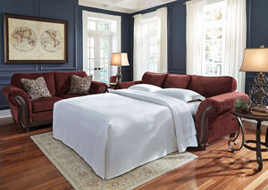 Image for Chesterbrook Burgundy Queen Sofa Sleeper
