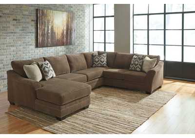 Image for Justyna Teak Left Facing Corner Chaise w/ Armless Loveseat and Right Facing Sectional