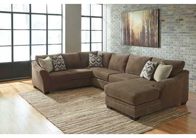 Image for Justyna Teak Left Facing Sectional w/ Armless Loveseat and Right Facing Corner Chaise
