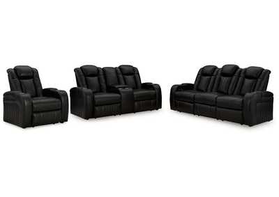 Caveman Den Power Reclining Sofa, Loveseat and Recliner