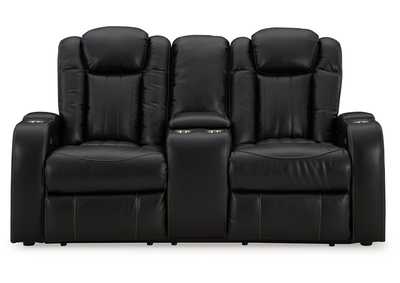 Caveman Den Power Reclining Loveseat with Console