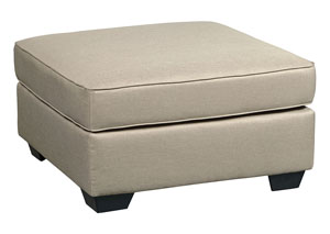 Image for Calicho Ecru Oversized Accent Ottoman