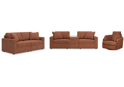 Pillar Peak Sectional Sofa, Loveseat and Recliner,Signature Design By Ashley