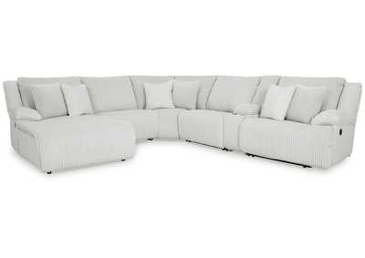 Top Tier 6-Piece Reclining Sectional with Chaise