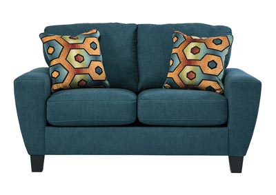 Image for Sagen Teal Loveseat