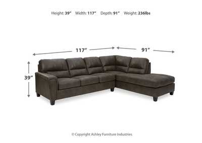 Navi 2-Piece Sectional and Ottoman,Signature Design By Ashley